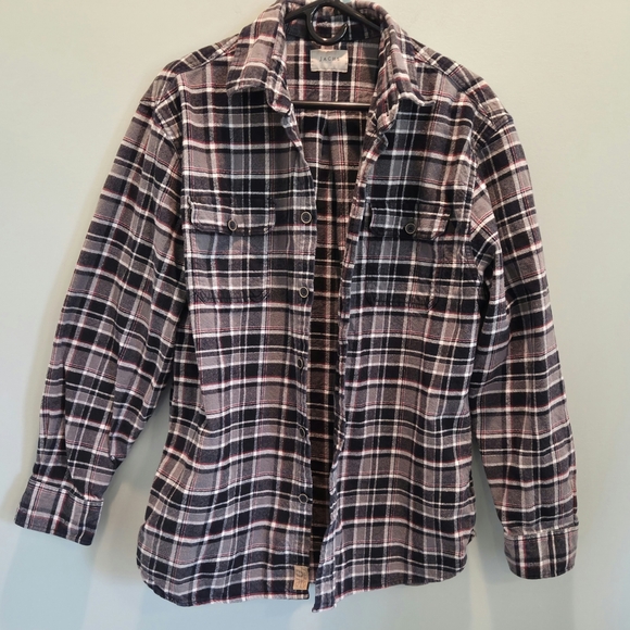 JACHS Men's Cotton Plaid Flannel Button Down Shirt Size XL - Picture 1 of 11